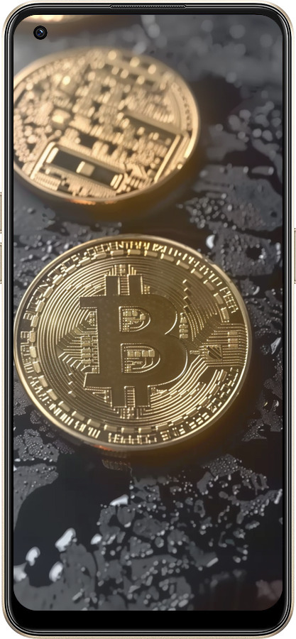 Силиконовый чехол Вулканический Bitcoin для Oppo Reno8 5G - 6092u-2614 изображение 