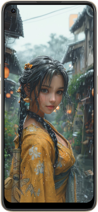 Силиконовый чехол Anime-girl для Oppo Reno8 5G - 6133u-2614 изображение 