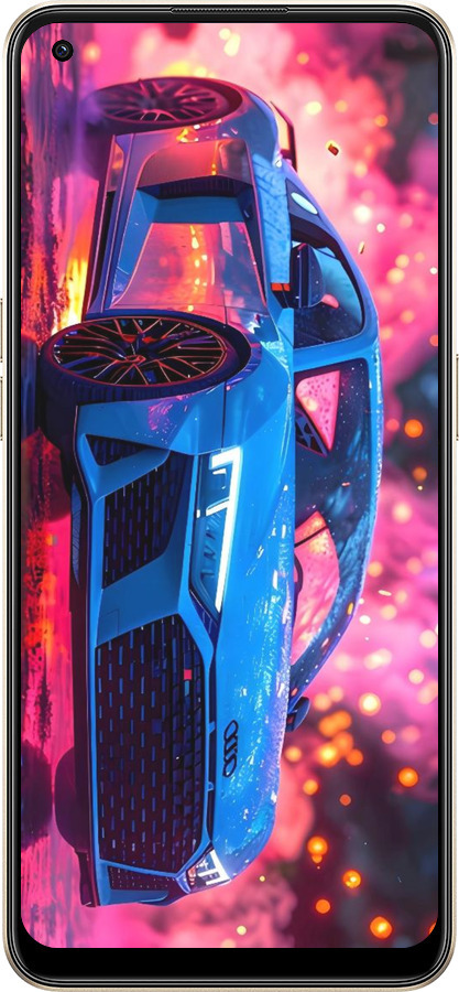 Силиконовый чехол Ауди для Oppo Reno8 5G - 6286u-2614 изображение 