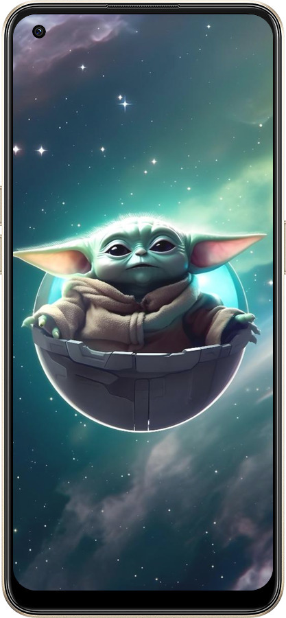 Силиконовый чехол Малышь йода для Oppo Reno8 5G - 6294u-2614 изображение 