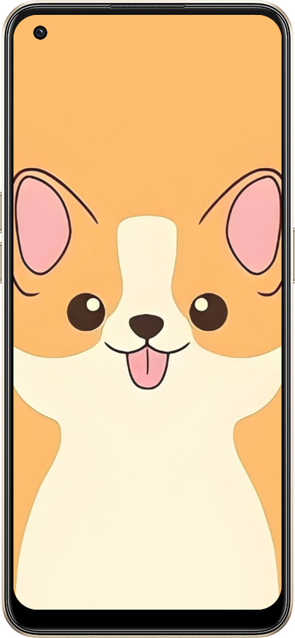 Силиконовый чехол Милый пес для Oppo Reno8 5G - 6296u-2614 изображение 