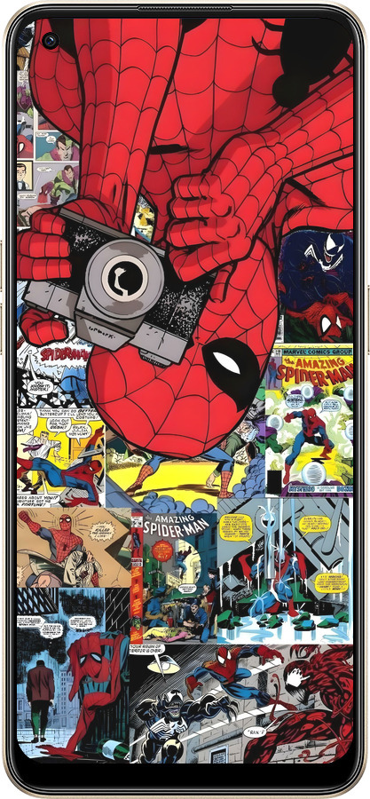 Силиконовый чехол Человек паук 2 для Oppo Reno8 5G - 6333u-2614 изображение 