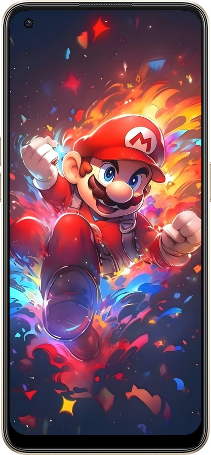 Силиконовый чехол Супер Марио для Oppo Reno8 5G - 6342u-2614 изображение 