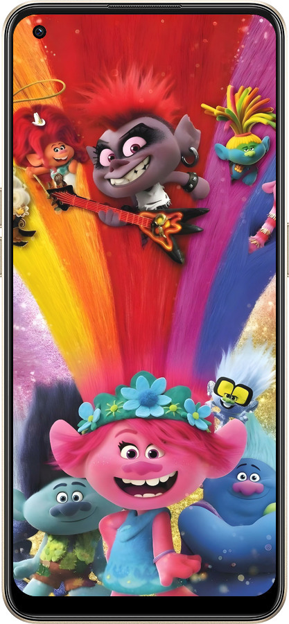 Силиконовый чехол Троли для Oppo Reno8 5G - 6343u-2614 изображение 