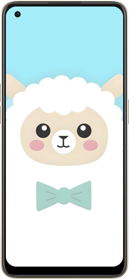 Силиконовый чехол Милый барашек для Oppo Reno8 5G - 6355u-2614 изображение 