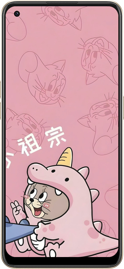 Силиконовый чехол Том и джерри 2 для Oppo Reno8 5G - 6359u-2614 изображение 