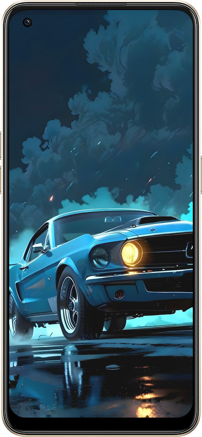 Силиконовый чехол Форд мустанг для Oppo Reno8 5G - 6374u-2614 изображение 