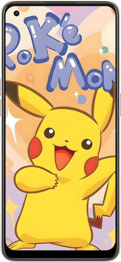 Силіконовий чехол Пикачу для Oppo Reno8 5G - 6383u-2614 изображение 