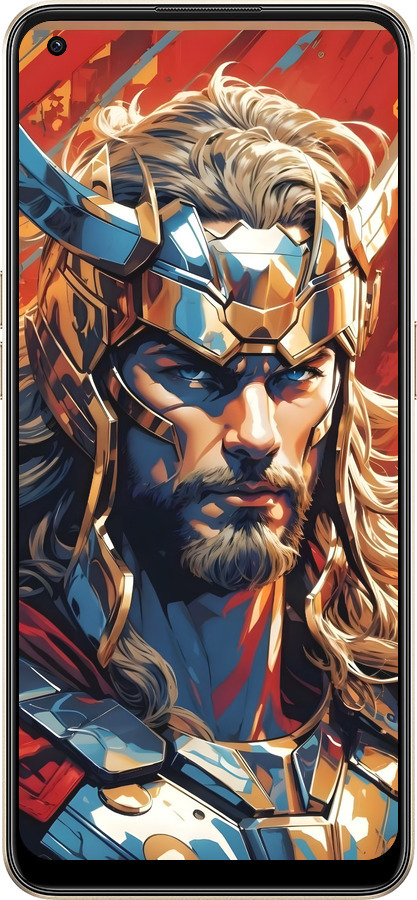 Силиконовый чехол Тор для Oppo Reno8 5G - 6384u-2614 изображение 