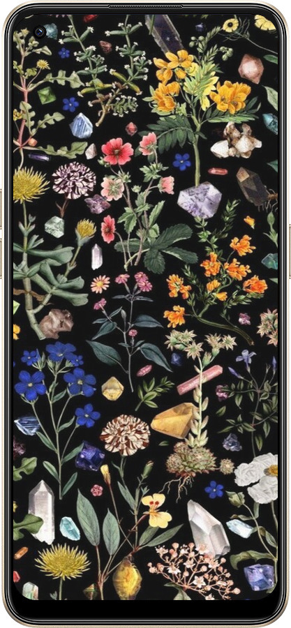 Силиконовый чехол С цветами для Oppo Reno8 5G - 6422u-2614 изображение 