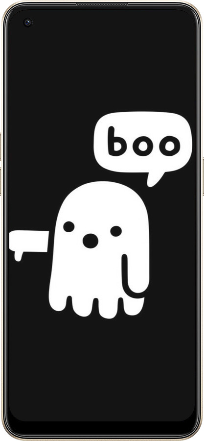 Силиконовый чехол Призрак Неодобрения для Oppo Reno8 5G - 6431u-2614 изображение 