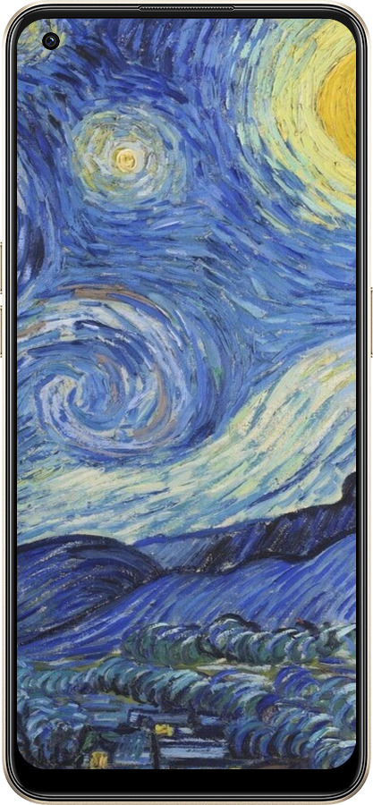 Силиконовый чехол «Звездная ночь» Винсента Ван Гога для Oppo Reno8 5G - 6433u-2614 изображение 