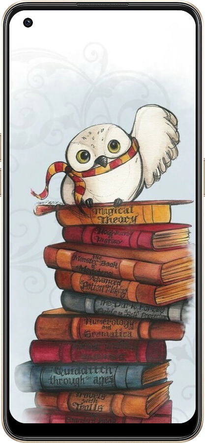 Силіконовий чехол Сова та книги для Oppo Reno8 5G - 6436u-2614 изображение 