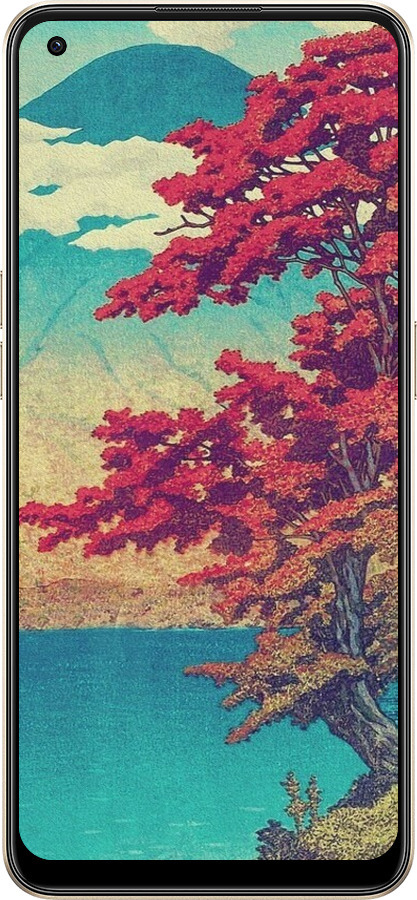 Силиконовый чехол С изображением природы для Oppo Reno8 5G - 6469u-2614 изображение 