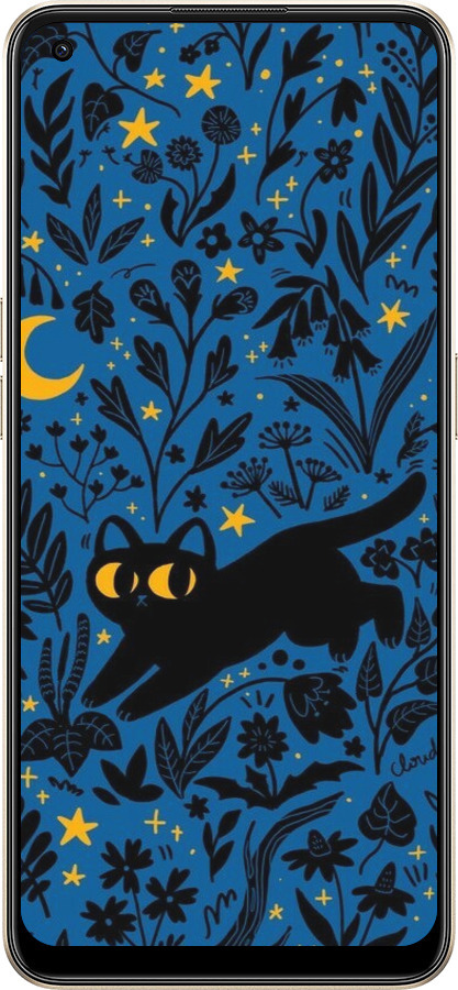 Силиконовый чехол Летняя ночь для Oppo Reno8 5G - 6472u-2614 изображение 