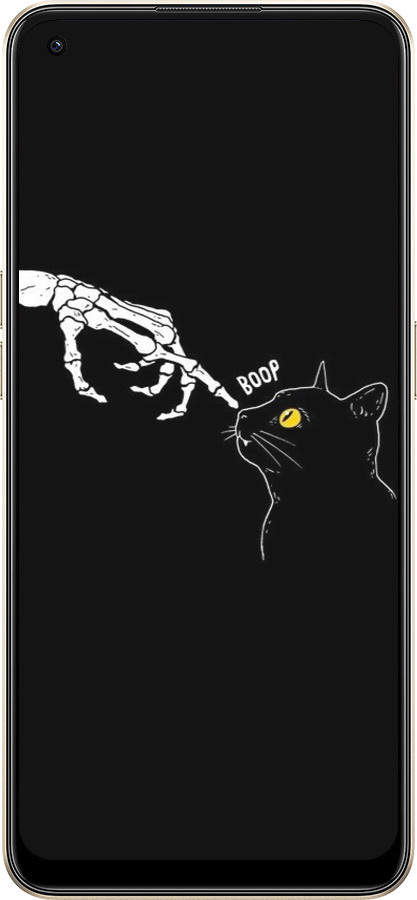 Силиконовый чехол Кошка для Oppo Reno8 5G - 6505u-2614 изображение 