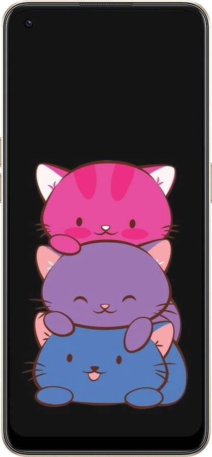 Силиконовый чехол Милые кошки для Oppo Reno8 5G - 6518u-2614 изображение 