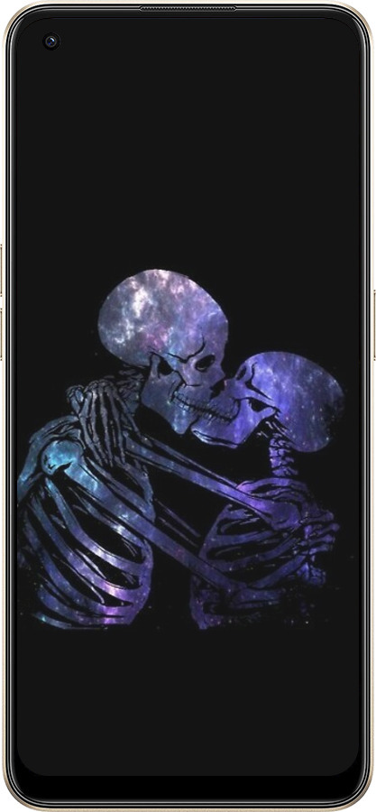 Силиконовый чехол С изображением скелета для Oppo Reno8 5G - 6537u-2614 изображение 