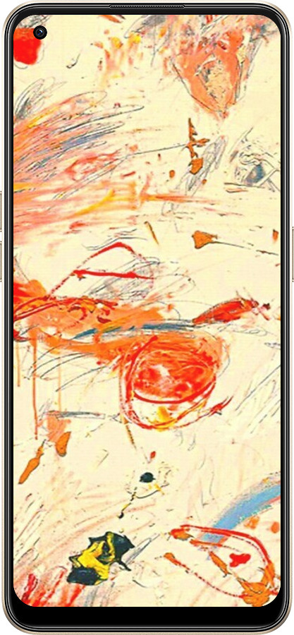Силіконовий чехол Динамічна картина з хаотичними мазками для Oppo Reno8 5G - 6540u-2614 изображение 