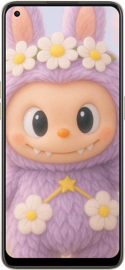 Силиконовый чехол Лабубу 1 для Oppo Reno8 5G - 6709u-2614 изображение 