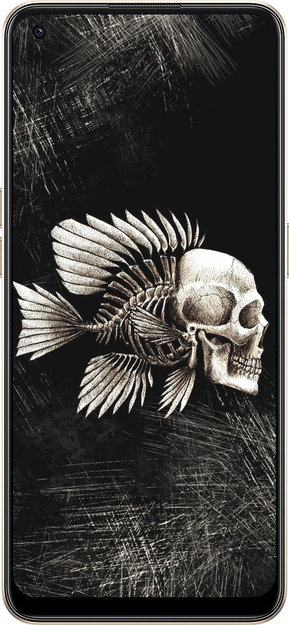 Силиконовый чехол Рыбо-человек для Oppo Reno8 5G - 683u-2614 изображение 