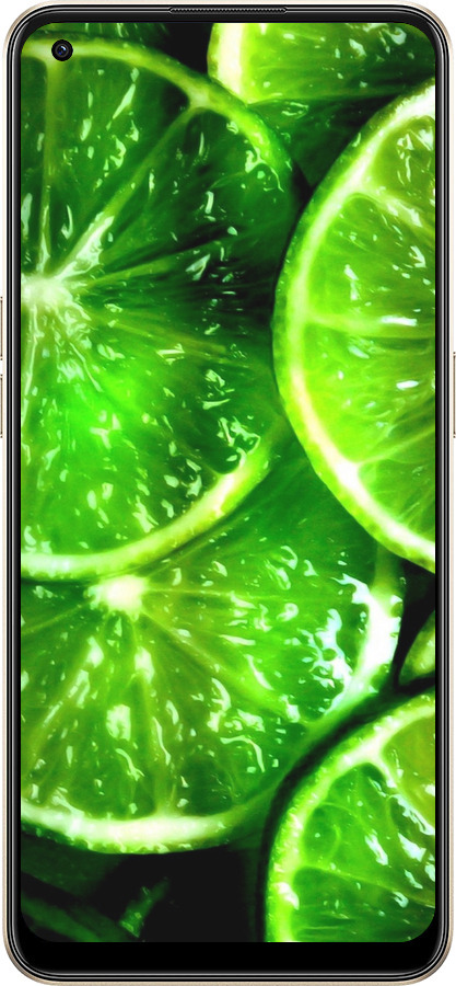 Силіконовий чехол Зелені часточки лимона для Oppo Reno8 5G - 852u-2614 изображение 