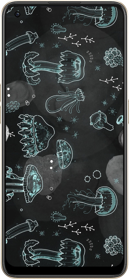 Силиконовый чехол Медузы для Oppo Reno8 5G - 906u-2614 изображение 