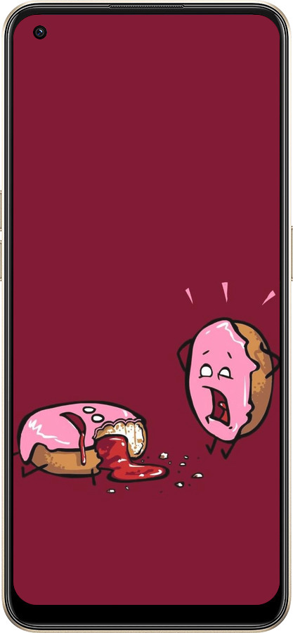 Силиконовый чехол Печенье для Oppo Reno8 5G - 911u-2614 изображение 