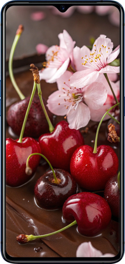 TPU чехол Вишня у шоколаді для Oppo Reno Ace - 6698b-1964 изображение 