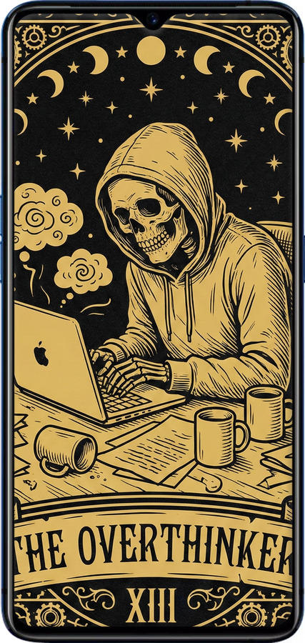 TPU чехол The Overthinker для Oppo Reno Ace - 6774b-1964 изображение 