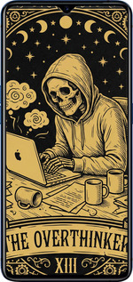 2D пластиковый чехол The Overthinker для Oppo Reno Ace - 6774t-1964 изображение 