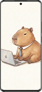 TPU чехол Funny Capybara CEO Working для Oppo Reno10 Pro - 6777b-3109 изображение 