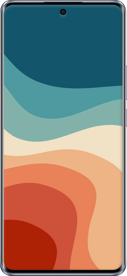 TPU чехол В стиле ретро с волнами для Oppo Reno10 - 6531b-3107 изображение 