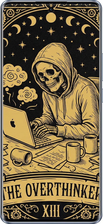 TPU чехол The Overthinker для Oppo Reno10 - 6774b-3107 изображение 