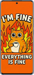 Силіконовий чехол Funny Cat для Oppo Reno10 - 6786u-3107 изображение 