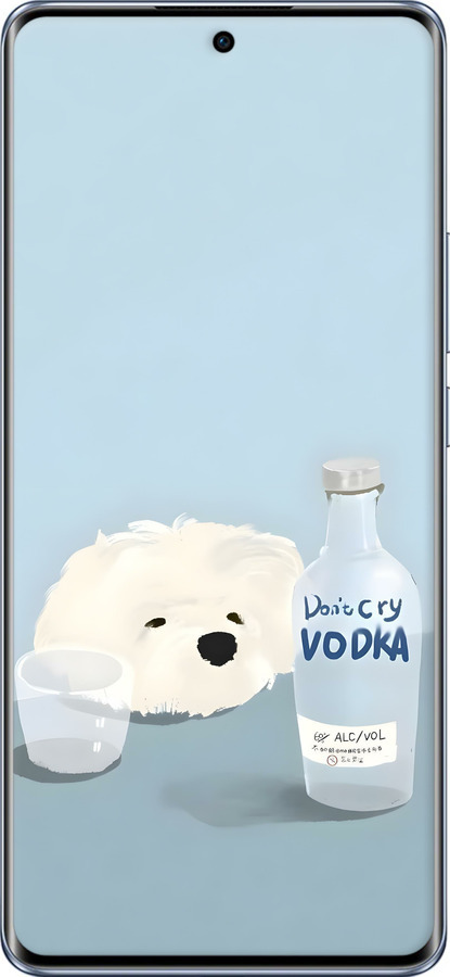 Силиконовый чехол Пес водка для Oppo Reno10 - 6368u-3107 изображение 