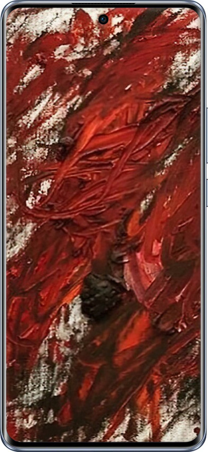Силіконовий чехол Абстрактна композиція в червоних тонах для Oppo Reno10 - 6541u-3107 изображение 