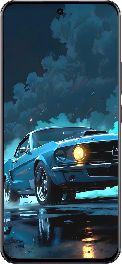 TPU чехол Форд мустанг для Oppo Reno12 5G - 6374b-3742 изображение 