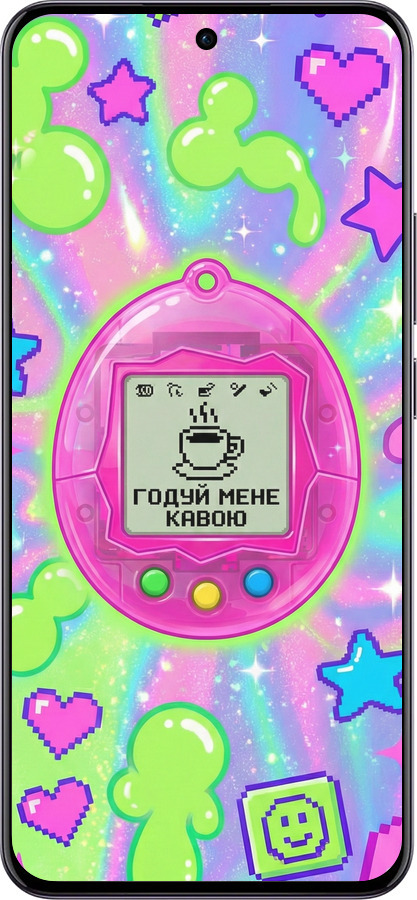 TPU чехол Y2K Aesthetic Retro Pet: Годуй мене кавою для Oppo Reno12 5G - 6784b-3742 изображение 