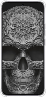 Силикон с усиленными углами чехол skull-ornament для Oppo Reno12 5G - 4101sp-3742 изображение 