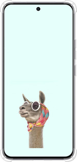 Силикон с усиленными углами чехол Модная лама для Oppo Reno12 5G - 4479sp-3742 изображение 