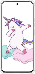 Силикон с усиленными углами чехол Единорог для Oppo Reno12 5G - 4702sp-3742 изображение 