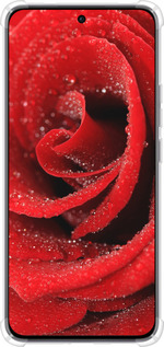 Силикон с усиленными углами чехол Красная роза для Oppo Reno12 5G - 529sp-3742 изображение 