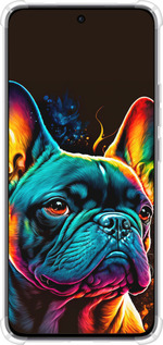 Силикон с усиленными углами чехол Яркий бульдог для Oppo Reno12 5G - 5547sp-3742 изображение 