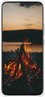 Силикон с усиленными углами чехол Огонь для Oppo Reno12 5G - 6021sp-3742 изображение 