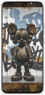 Силикон с усиленными углами чехол Bronze kaws v2 для Oppo Reno12 5G - 6098sp-3742 изображение 