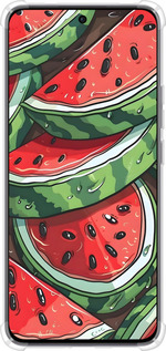 Силикон с усиленными углами чехол Арбуз для Oppo Reno12 5G - 6315sp-3742 изображение 