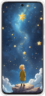 Силикон с усиленными углами чехол Маленький принц для Oppo Reno12 5G - 6326sp-3742 изображение 