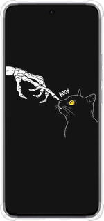 Силикон с усиленными углами чехол Кошка для Oppo Reno12 5G - 6505sp-3742 изображение 