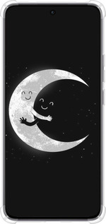 Силикон с усиленными углами чехол Лунные объятия для Oppo Reno12 5G - 6508sp-3742 изображение 